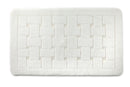 Orkney - Crosshatch Bath mat in White