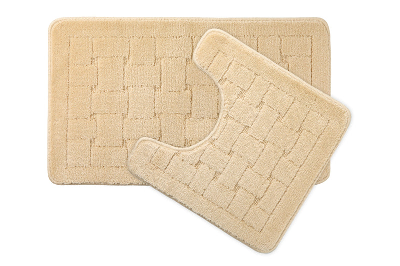 Orkney - Crosshatch 2 Pc Bath Set in Cream