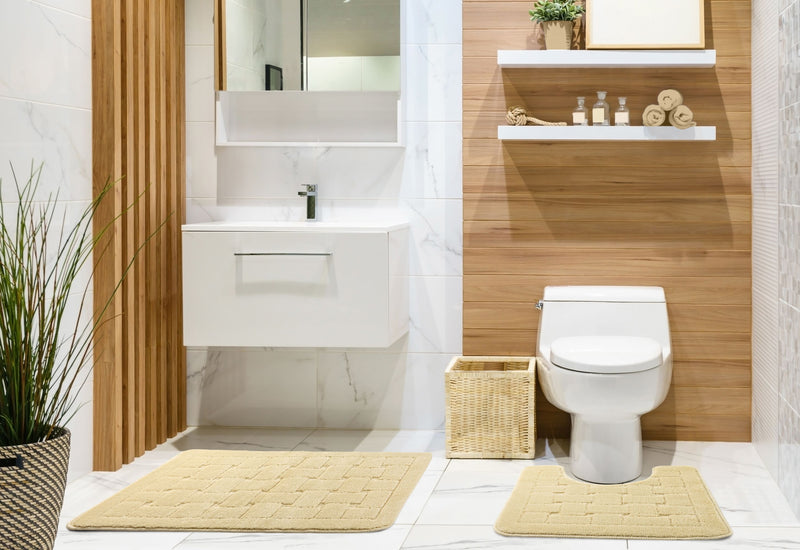 Orkney - Crosshatch 2 Pc Bath Set in Cream