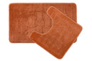 Orkney - Crosshatch 2 Pc Bath Set in Burnt Orange