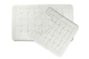 Orkney - Crosshatch 2 Pc Bath Set in White