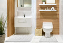 Orkney - Crosshatch 2 Pc Bath Set in White