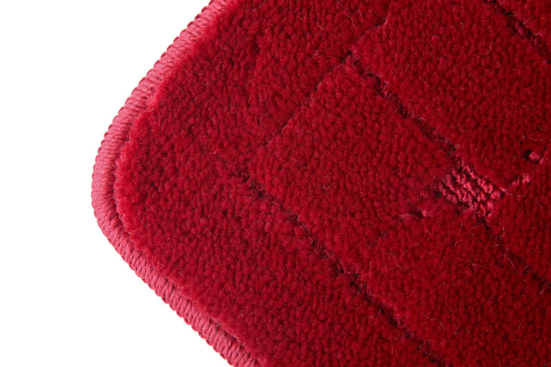 Orkney - Crosshatch 2 Pc Bath Set in Bordeaux