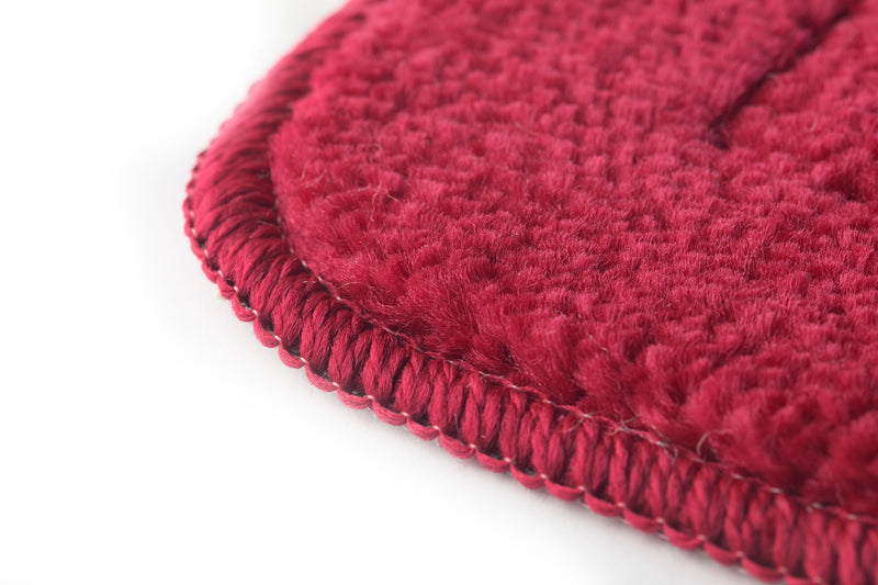 Orkney - Crosshatch 2 Pc Bath Set in Bordeaux