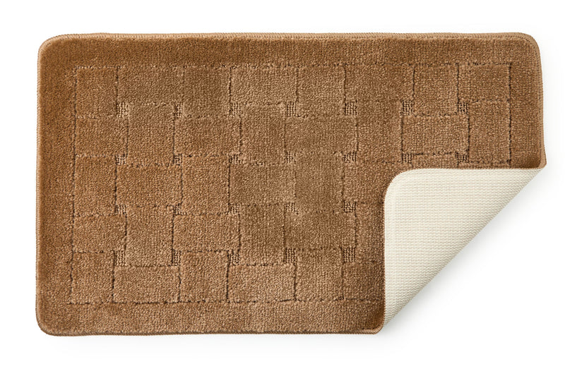 Orkney - Crosshatch Bath mat in Beige
