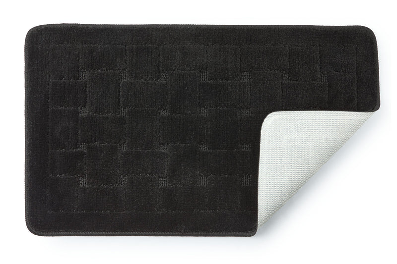 Orkney - Crosshatch Bath mat in Black