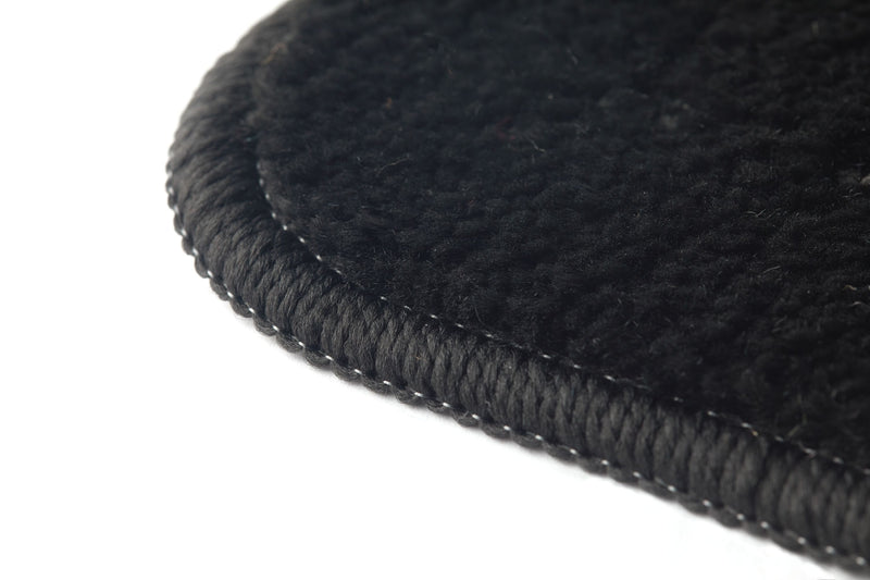 Orkney - Crosshatch Bath mat in Black