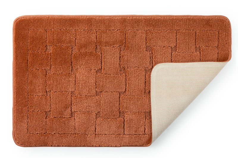Orkney - Crosshatch 2 Pc Bath Set in Burnt Orange