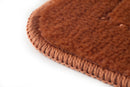 Orkney - Crosshatch Bath mat in Burnt Orange