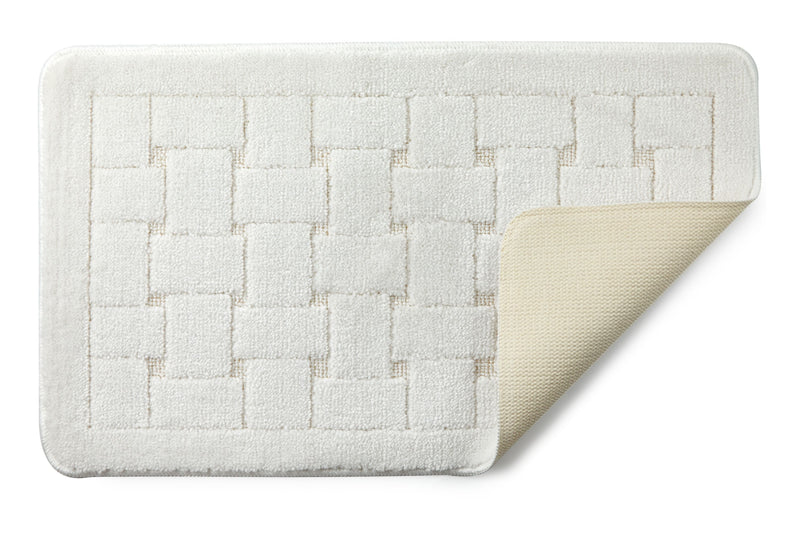 Orkney - Crosshatch 2 Pc Bath Set in White