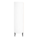 Cairo Tall 2 Drawer Double Wardrobe in White Matt