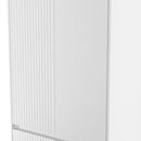 Cairo Tall 2 Drawer Double Wardrobe in White Matt