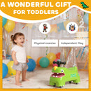 AIYAPLAY Kids Ride On Car, Dinosaur Shape Toddler Walker, Green