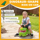 AIYAPLAY Kids Ride On Car, Dinosaur Shape Toddler Walker, Green