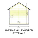 Garden Value Overlap 4 X 6 Double Door Shed
