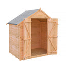Garden Value Overlap 4 X 6 Double Door Shed