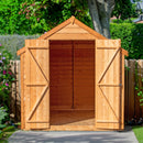 Garden Value Overlap 8 X 6 Double Door Shed
