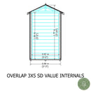 Garden Value Overlap 3 X 5 Shed