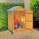 Garden Value Overlap 4 X 3 Double Door Shed