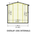 Garden Value Overlap 10 X 6 Apex Shed