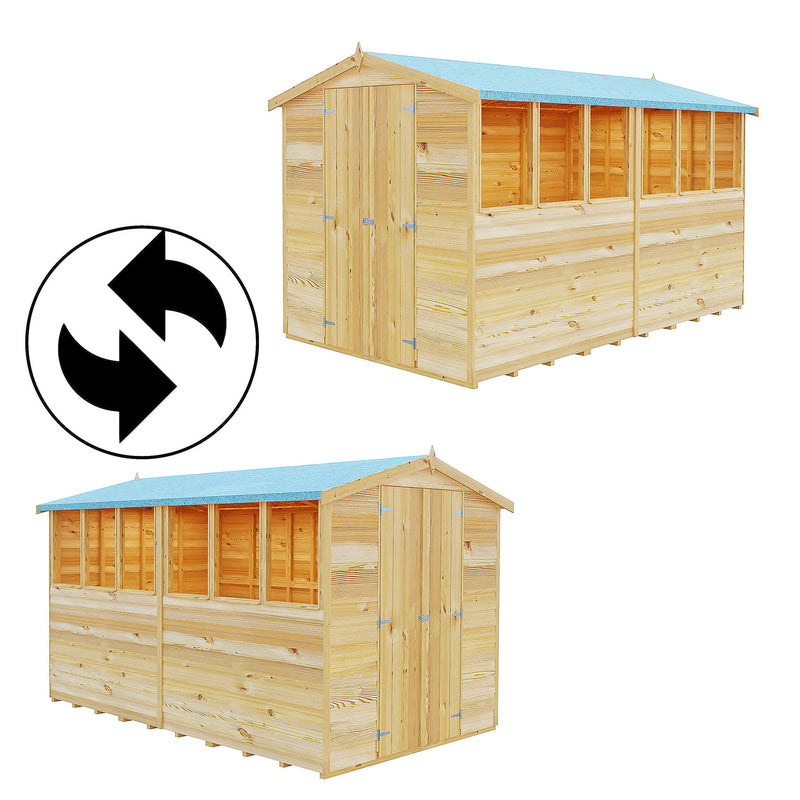 Garden Value Overlap 10 X 6 Apex Shed