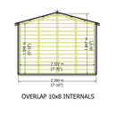 Garden Value Overlap 10 X 8 Apex Shed