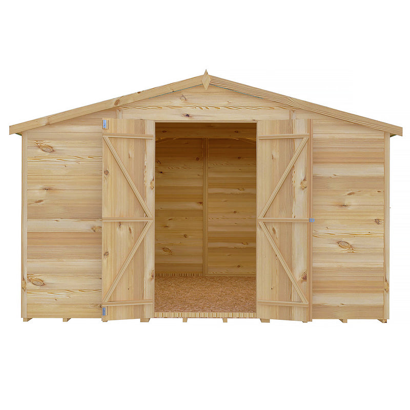 Garden Value Overlap 10 X 10 Apex Shed