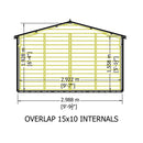 Garden Value Overlap 10 X 15 Apex Shed
