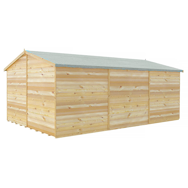 Garden Value Overlap 10 X 15 Apex Shed