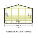 Garden Value Overlap 10 X 20 Apex Shed