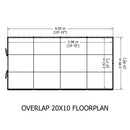 Garden Value Overlap 10 X 20 Apex Shed