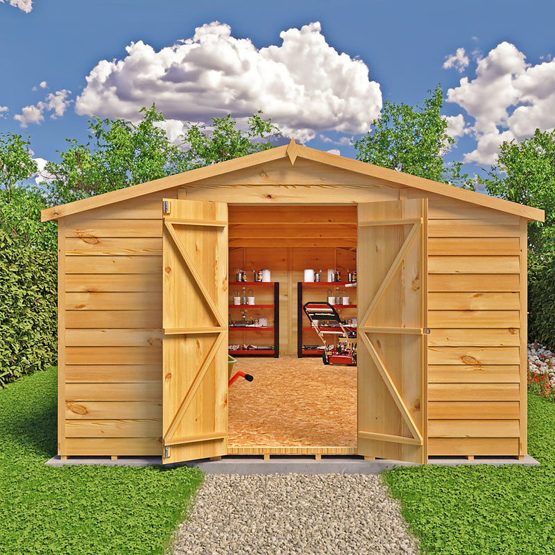 Garden Value Overlap 10 X 20 Apex Shed