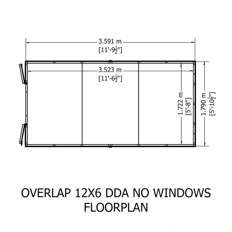 Garden Value Overlap 10 X 8 Apex Shed