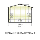Garden Value Overlap 12 X 8 Apex Shed