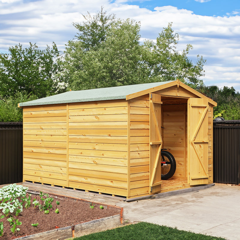 Garden Value Overlap 10 X 8 Windowless Shed