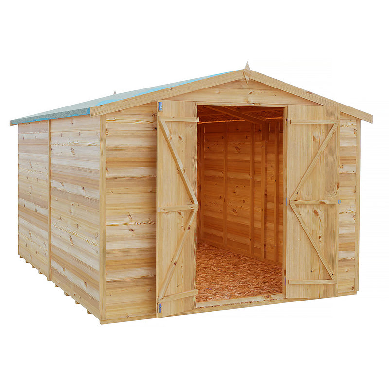 Garden Value Overlap 10 X 8 Windowless Shed