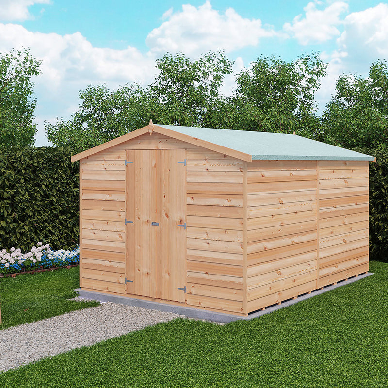 Garden Value Overlap 10 X 8 Windowless Shed