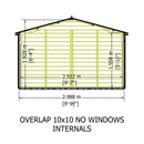 Garden Value Overlap 10 X 10 Windowless Shed