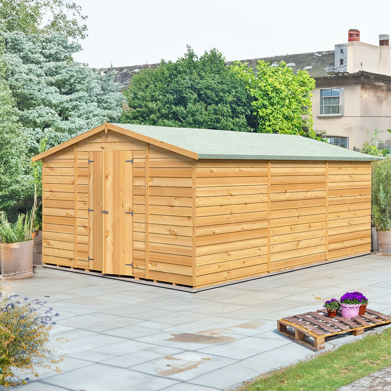 Garden Value Overlap 10 X 15 Windowless Shed