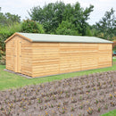 Garden Value Overlap 10 X 20 Windowless Apex Shed