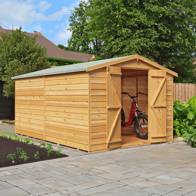 Garden Value Overlap 12 X 8 Windowless Shed