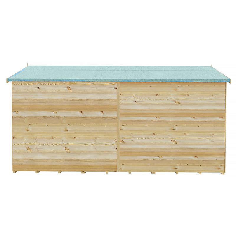 Garden Value Overlap 12 X 8 Windowless Shed