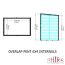 Garden Value Overlap 6 X 4 Pent Shed