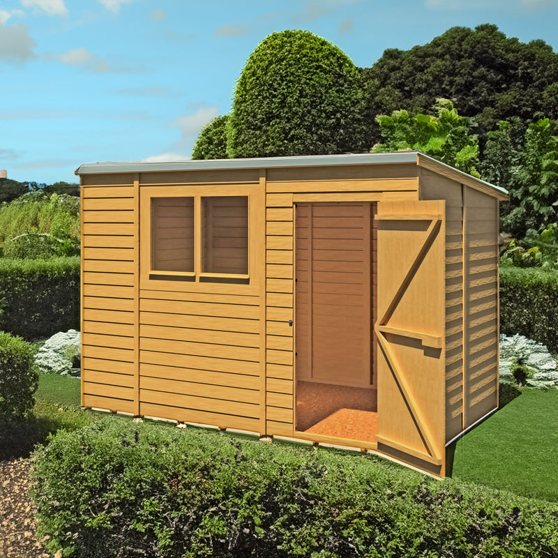 Garden Value Overlap 10 X 6 Pent Shed