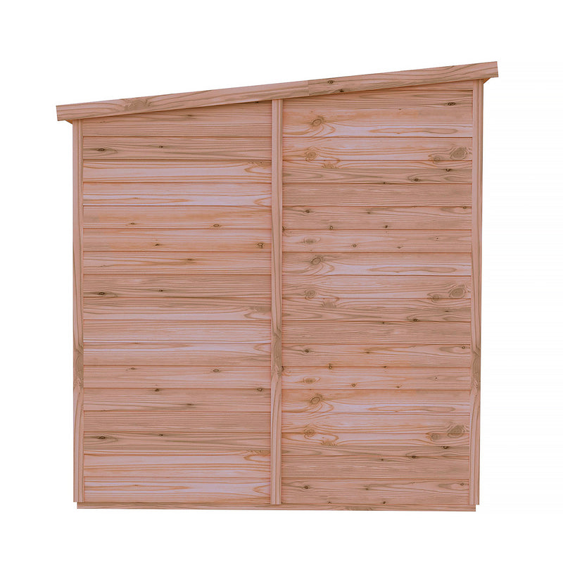 Garden Value 12 X 6 Overlap Pent Shed With Windows