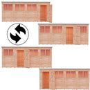 Garden Value 16 X 6 Overlap Pent Shed With Windows