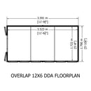Garden Value Overlap 12 X 6 Apex Shed
