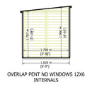 Garden Value 12 X 6 Overlap Pent Shed
