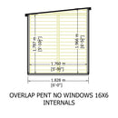 Garden Value 16 X 6 Overlap Pent Shed