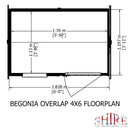 Garden Value Overlap 6 X 4 Reverse Apex Shed